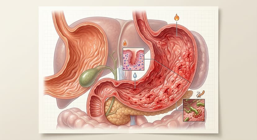 Gastrit Nedir? Belirtileri ve Tedavisi hakkında detaylı bilgi ve uzman görüşleri Gastrit Nedir? Belirtileri ve Tedavisi - Medibul sağlık rehberi tedavi ve bilgilendirme görseli