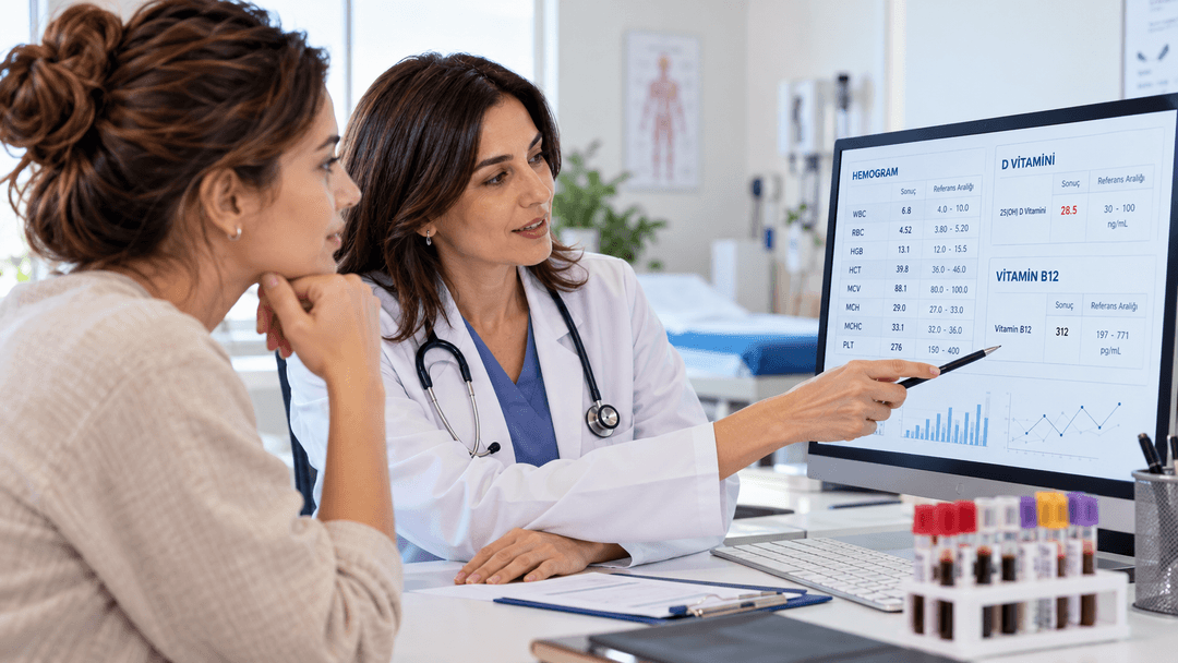 Hemogram, D Vitamini ve B12 Sonuçları Nasıl Okunur? makalesini okuyarak detaylı bilgi edinin Hemogram, D Vitamini ve B12 Sonuçları Nasıl Okunur? - Medibul sağlık rehberi uzman bilgilendirme görseli